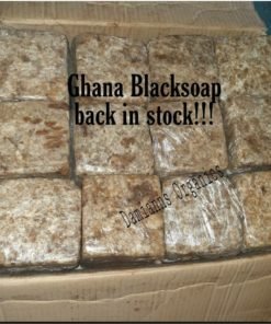 RAW AFRICAN BLACK SOAP (BAR).