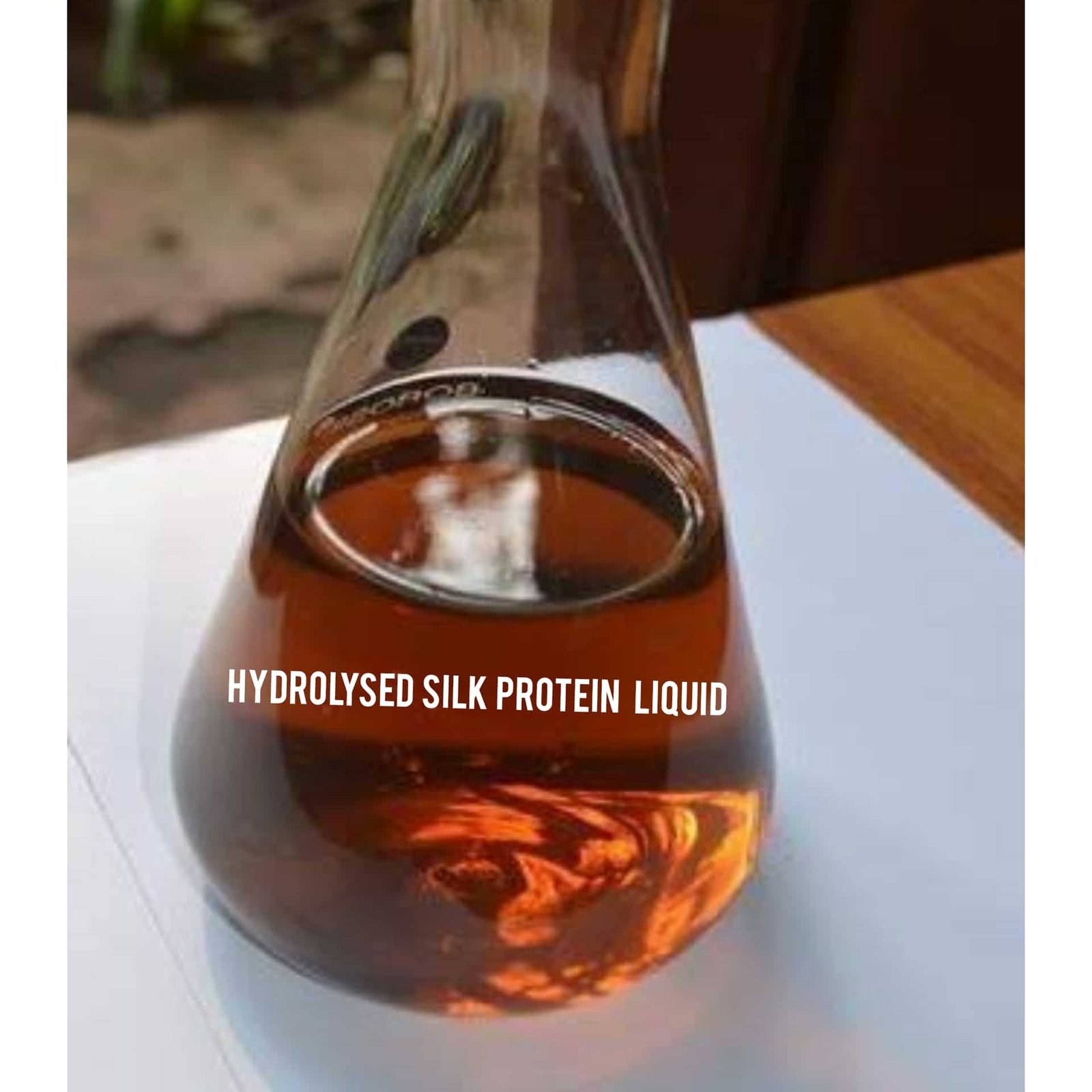 Hydrolysed silk protein liquid