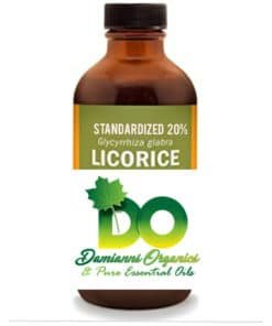 Standardized Glycyrrhiza glabra (Licorice) root extract liquid 20%.